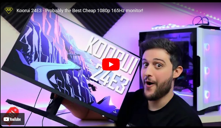 Koorui 24E3 - Probably the Best Cheap 1080p 165Hz monitor!