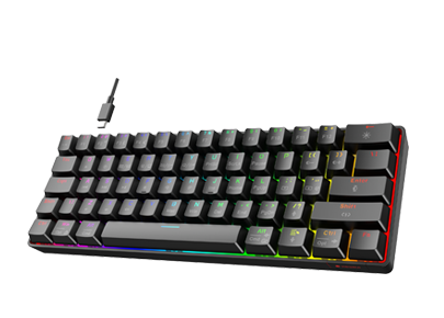 MINI SIZE 61 KEYS
GAMING KEYBOARD