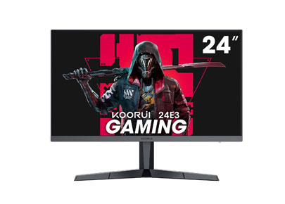 KOORUI 24-Inch Curved Computer Monitor- Full HD 1080P 60Hz Gaming Monitor  1800R