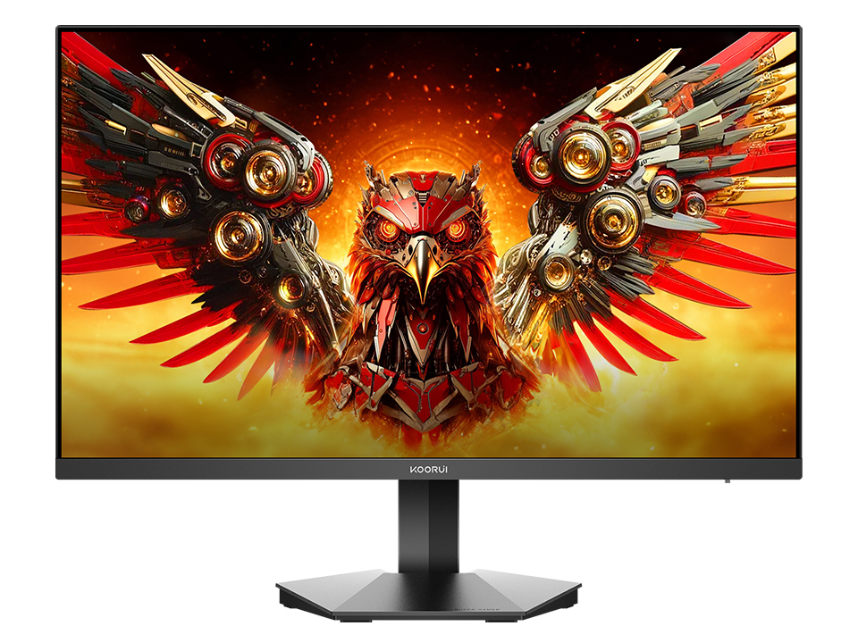 KOORUI GN10 27” Gaming Monitor, WQHD (2560 x 1440), 240HZ, Mini-LED, 95%  DCI-P3 99% Adobe RGB 100% sRGB, Display HDR 1000, Tilt Pivot Swivel Height  Adjustable, HDMI, DisplayPort, White/Grey-Koorui